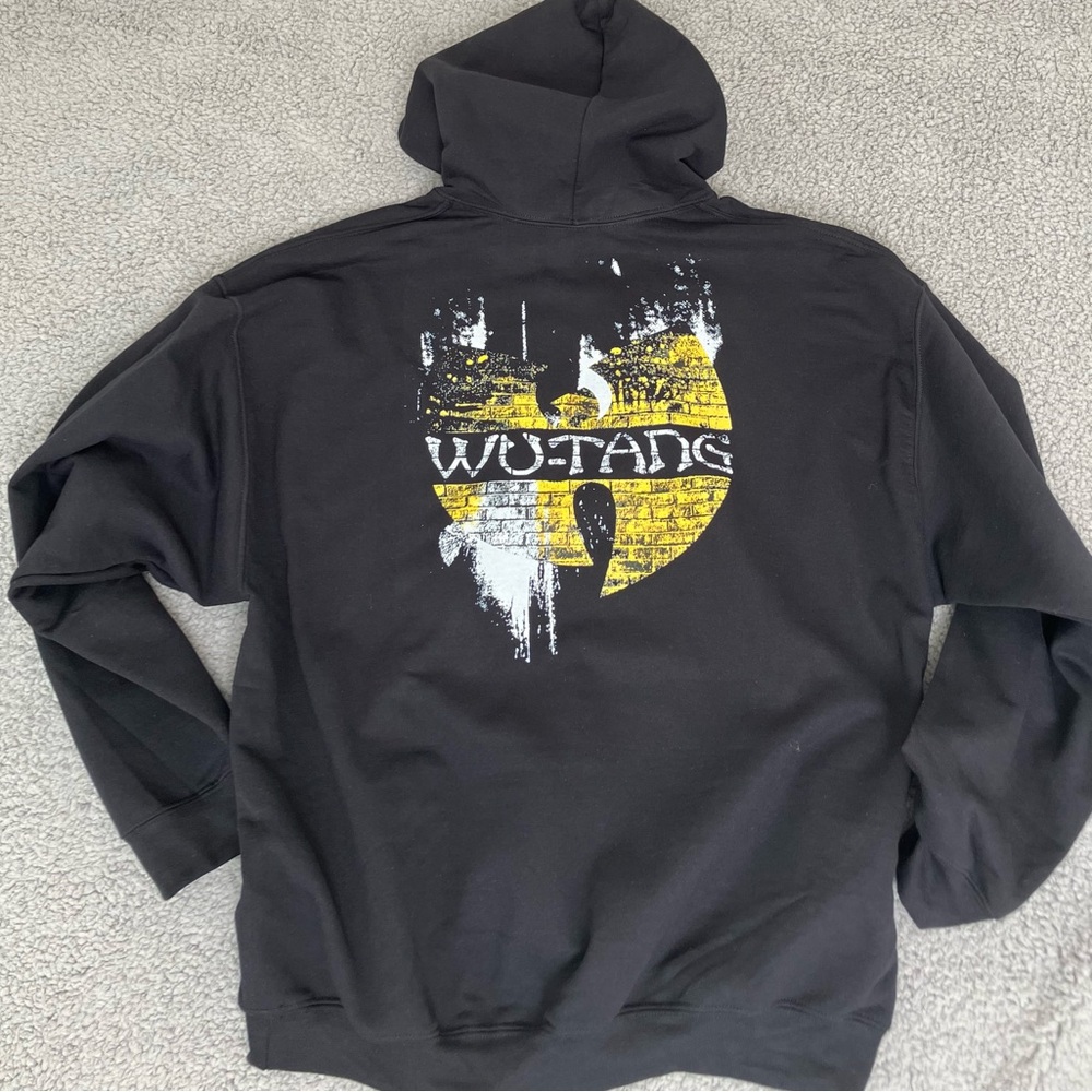 Wu-Tang Spiderman Collab | Protect Ya Neck Lyrics Comic Black Hoodie - Picture 3 of 5